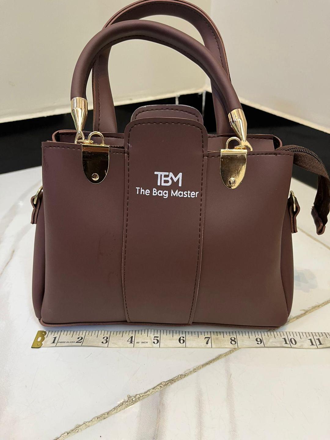 3 Pcs Rexine Top Handle Handbag Set – Stylish Women’s Shoulder & Tote Bags