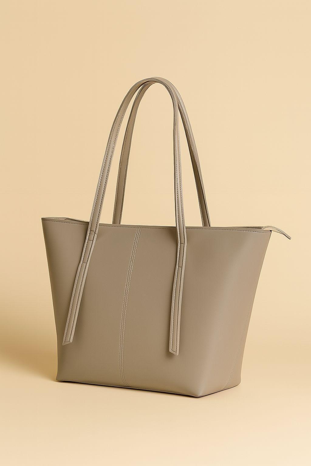 Classic Rexine Tote Bag – Women’s Stylish Top Handle Shoulder Bag