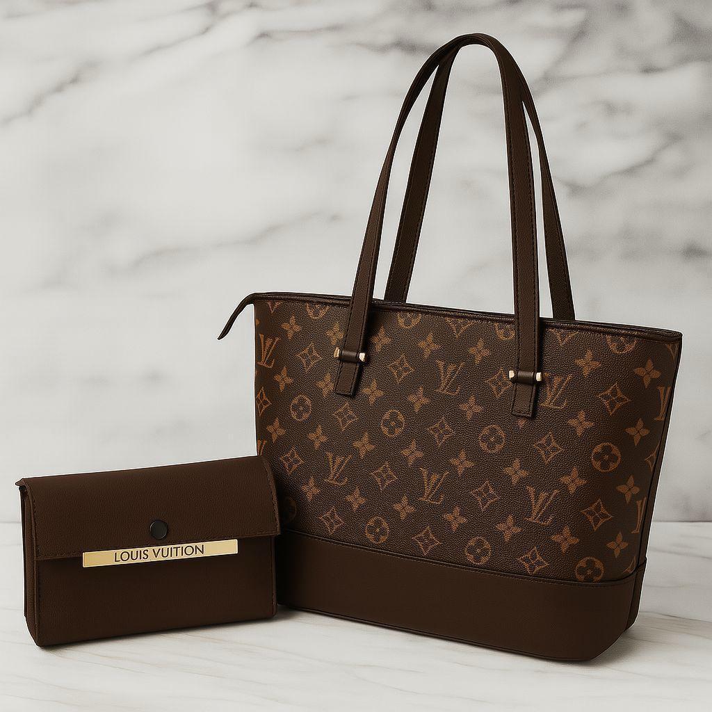 Printed Rexine Tote Bag Set – Women’s Stylish Top Handle Handbags