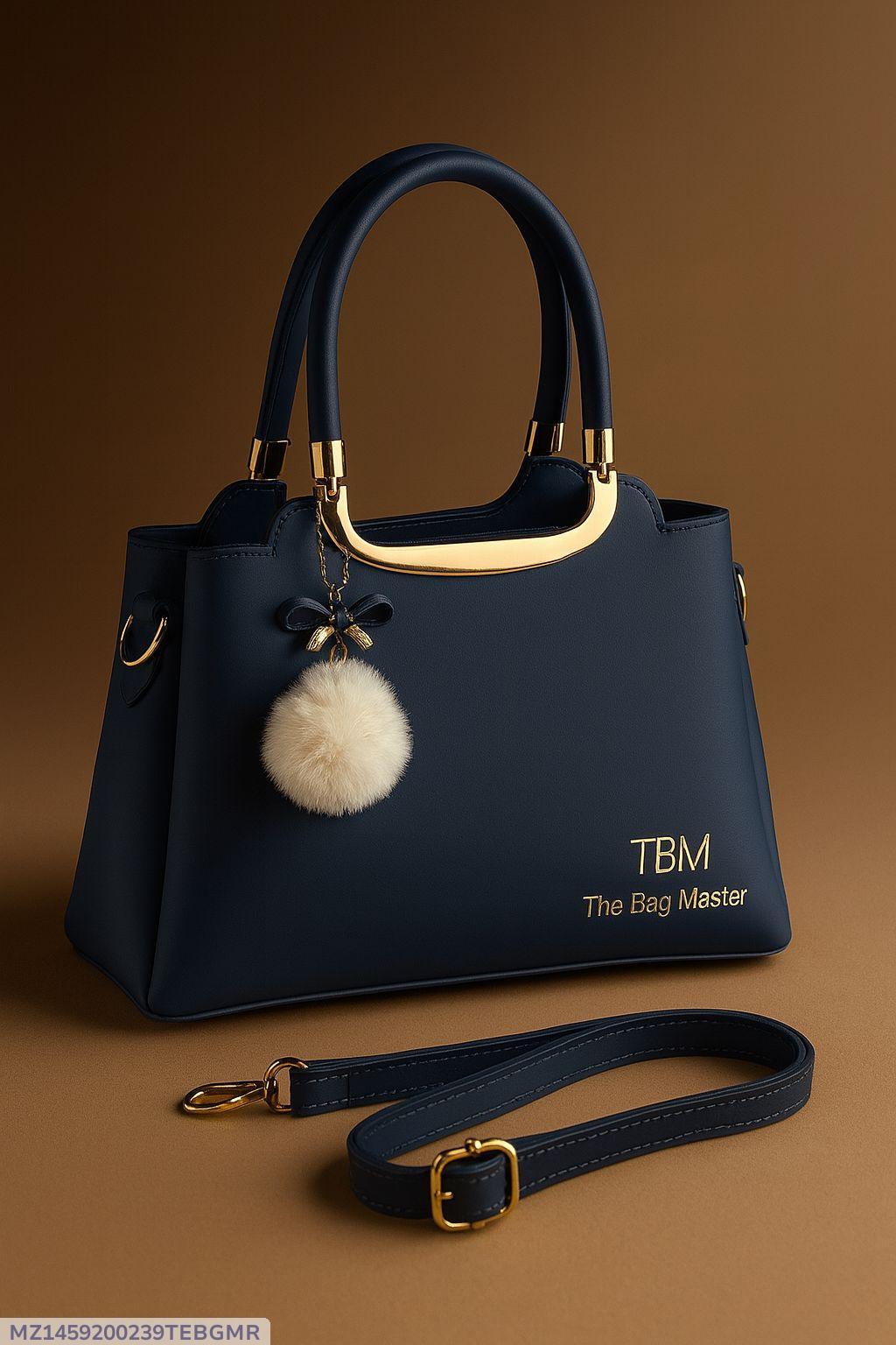 Classic Rexine Top Handle Handbag – Women’s Elegant Shoulder Bag