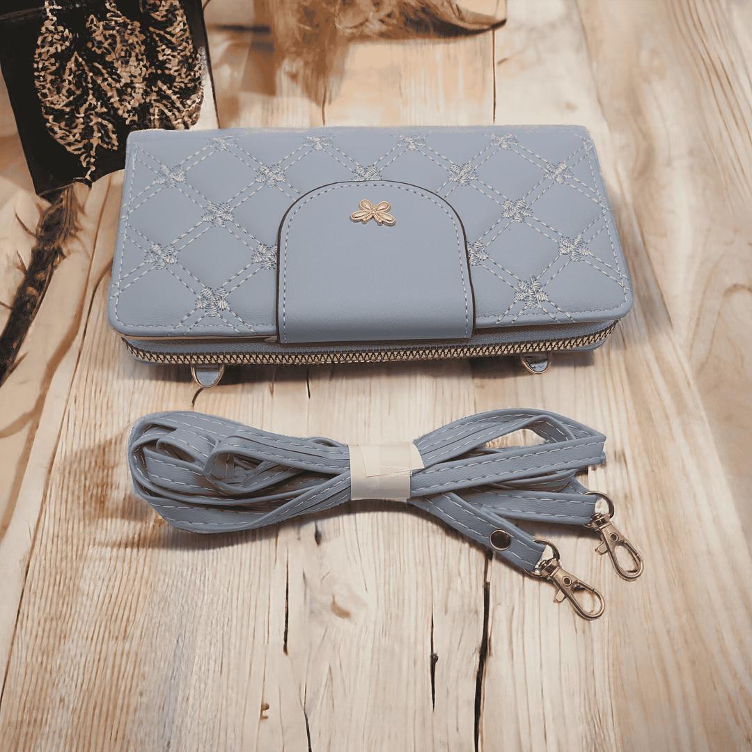 Women's Embroidered PU Leather Clutch – Formal Party & Evening Bag – Multiple Colors (7.5 x 3.5 x 1 Inches)