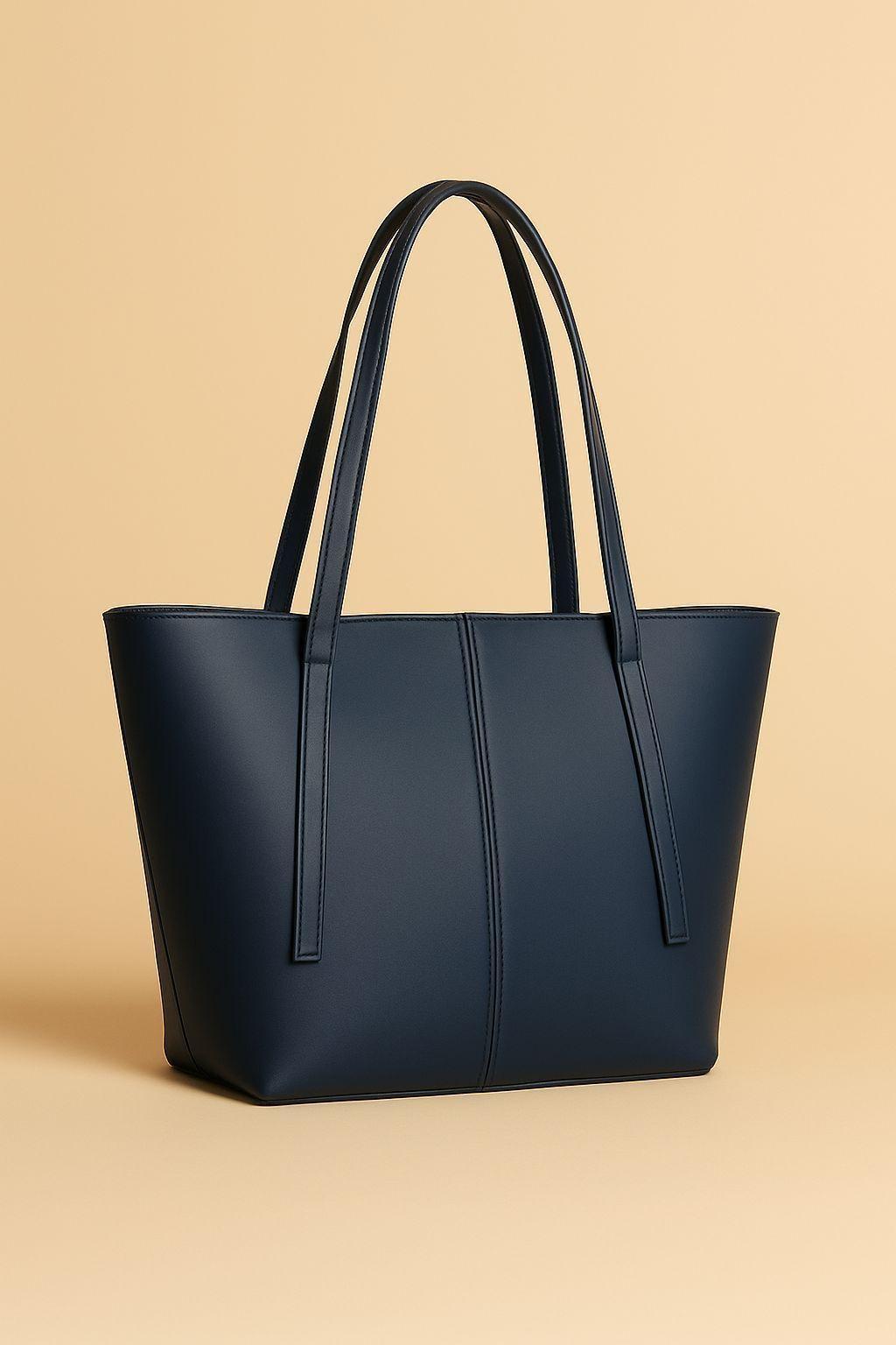 Classic Rexine Tote Bag – Women’s Stylish Top Handle Shoulder Bag