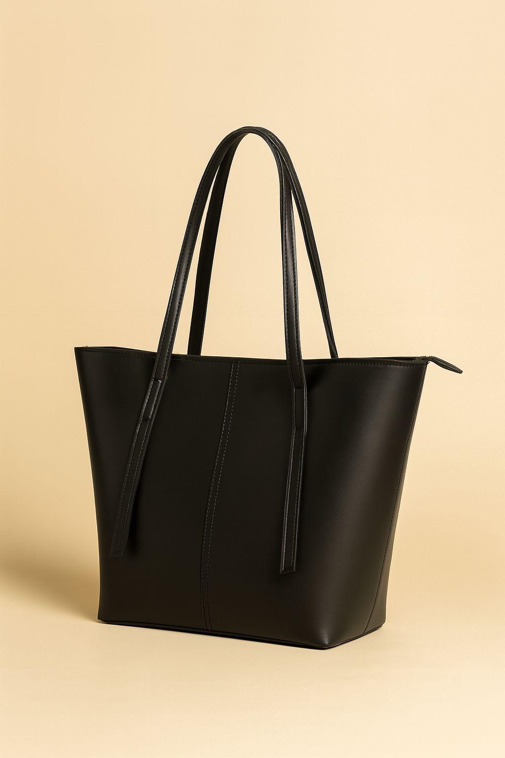 Classic Rexine Tote Bag – Women’s Stylish Top Handle Shoulder Bag