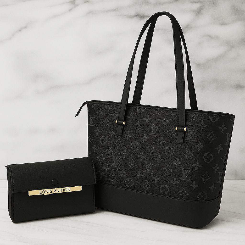 Printed Rexine Tote Bag Set – Women’s Stylish Top Handle Handbags