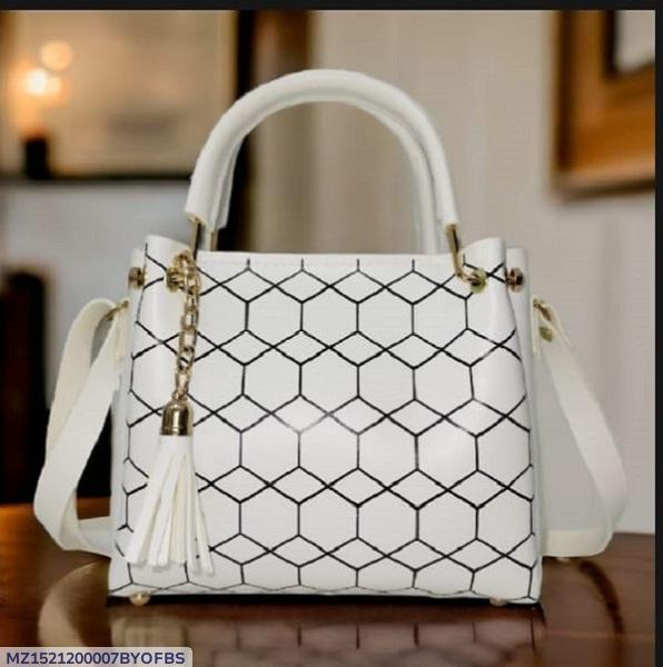 Printed Nylon Handbag – Women’s Stylish Top Handle Shoulder Bag