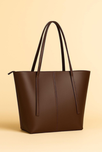 Classic Rexine Tote Bag – Women’s Stylish Top Handle Shoulder Bag